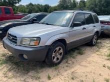 2004 Subaru Forester silver AWD 124K Miles clean title non running