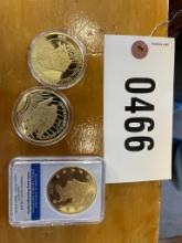 3 Commenrative coins