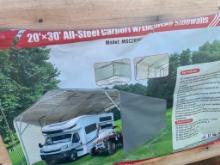 New EINGP 20'x30' All Steel Car Port with sidewalls