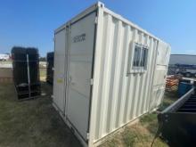 10'x7' Storage Container with side Door & window