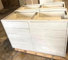 Lot of 2 - 8 Drawer Metal Base Cabinet - New