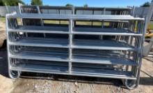 9-Galvanized Lightweight Panels - 9 ft 9 in x 59 in - Panels Clamped Together