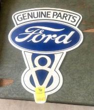 Ford Genuine Parts V8 Metal Sign