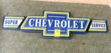 Chevrolet Super Service Metal Sign