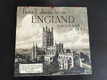 WWII Tuck "There'll Always Be an England" 1944 Calendar.