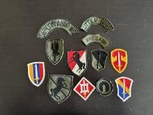 Lot of Vietnam U.S. Army Patches. Some are Theater Made.