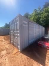 40 FOOT HIGH CUBE TWO LARGE SIDE DOORS ONE MAIN DOOR ONE TRIP CONTAINER
