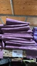 Plum Lavender Dark Fringe Leather