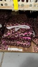 Leopard Pink Acid Metallic Leather
