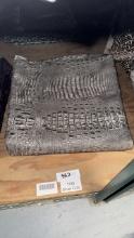 Silver Croc Leather