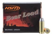 HSM 10MM9N20 Bear Load Hunting 10mm Auto 200 gr Round Nose Flat Point RNFP 20 Per Box