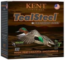 Kent Cartridge KTS123366 TealSteel Precision Steel 12 Gauge 3 1 14 oz 6 Shot 25 Per Box