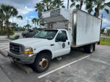 2001 Ford F450 Reefer Box Truck - Runs & Drives