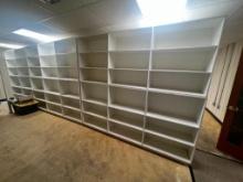 Lot of 6 Double-Sided Bookshelves