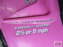 Pink Power Car RXR XP 900, Dual Overhead Cam, 2-Speeds Plus Reverse 2-1/2 or 5 MPH - Seller Says