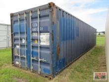 2011 40' Cargo Shipping Container, Rear Doors, External Length: 40', External Width: 8', Internal
