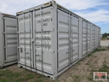 2024 40' Cargo Shipping Container, Rear Doors, One Trip Use Container External Length: 40', External