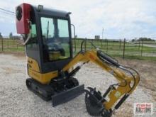 2024 AGT...QK18RXS-C...Mini Hydraulic...Excavator With Enclosed Cab With Air Conditioning, Gas Elect