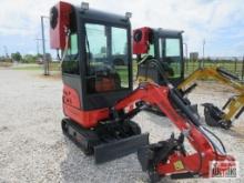 2024 AGT QK18KXS-C Mini Hydraulic Excavator With Enclosed Cab With Air Conditioning, Kubota...D722