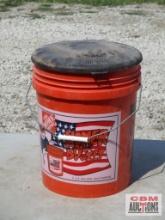 Orange 5 Gallon Bucket w/ Bucket Seat *GRF