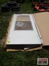 36.5" x 79" White Storm Door...