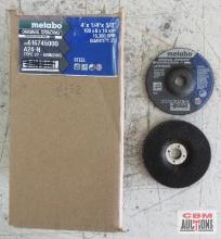 Metabo Abrasives 616745000 Original Grinding, Depressed Center Wheel, T27, 4" x 1/4" x 5/8", Steel -