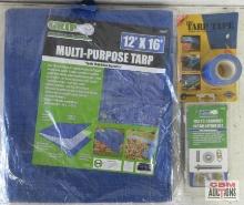 Grip 78657 12' x 16' Multi-Purpose Tarp Grip 78995 103pc Grommet Installation Kit... BAC Industries