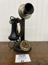 Automatic Electric step base dial candlestick telephone with mercedes dial