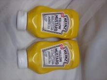 Heinz yellow mustard 2-20oz bottles