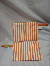 Orange stripped Wet/ Dry Bag x2