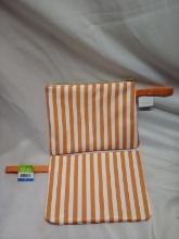 Orange stripped Wet/ Dry Bag x2