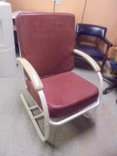 Mid-Century Cantilever/Springer Steel Chair w/ Cushions