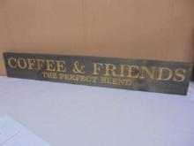 Wooden Coffee & Friends Wall Art