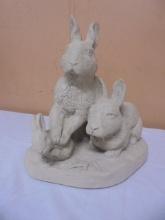 Austin Sculptures "All Ears" Rabbit Family Statue