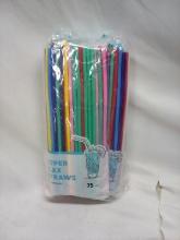 Super Flex Straws. Qty 3- 75 Count Packs.