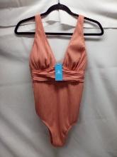 Peach/Pink Cupshe 1Pc Bathing Suit