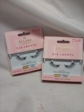 2 Pairs of Eylure London ¾ Length Featherlight Feel Natural No.013 Lashes
