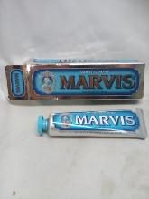 Single 3.8oz Tube of Marvis Aquatic Mint Toothpaste
