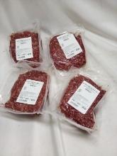 Qty. 4 Packs 1 Lb Each Frozen Hormone Free Ground Beef Counter Price $29.96