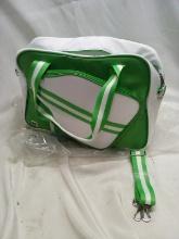 Green and White 16”x12”x5.5” Royal Fair Cooler Bag