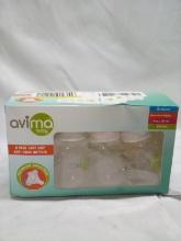 Avima Baby 8 Pack of Easy Grip Anti-Colic Bottles