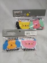 2 Packs of 6 Spirtz Animal Shaped Mini Notebooks