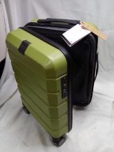 Green Kroser Travel Sentry 19”x14” Hard Roller Suit Case