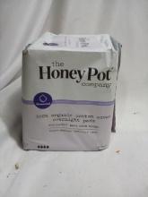 12Cnt Pack of The Honey Pot 100% Organic Cotton Cover Overnight Pads
