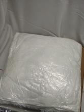 White Furry Pillow roughly 24in x 24in