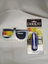 Peeps carbon lens cleaner, sunglasses clip on