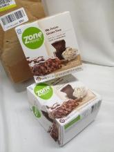 2 Boxes of 10 Zone Perfect 10g Protein Gluten Free Oatmeal Choc. Chunk Bars