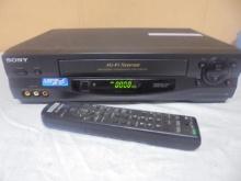 Sony VHS VCR w/Remote