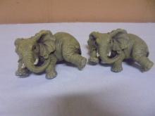 Beautiful Pair of Matching Elephant Figurines