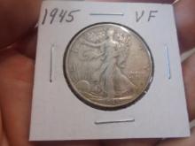 1945 Silver Walking Liberty Half Dollar